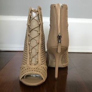 Sam Edelman Nude Woven Abbie Ankle Bootie